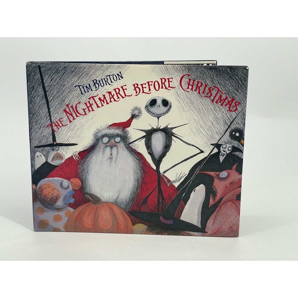 Tim Burton The Nightmare Before Christmas 1993 1st Edition Hardcover Book